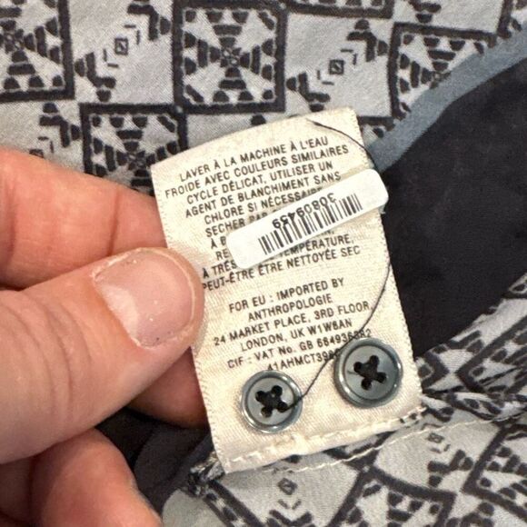 Anthropologie Vanessa Virginia blouse size 6 - Picture 6 of 7